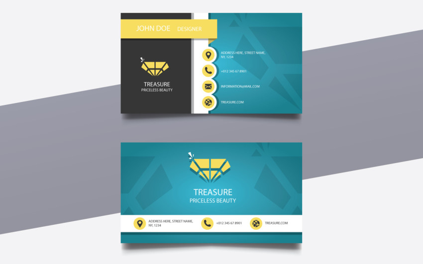 Treasure  business card design