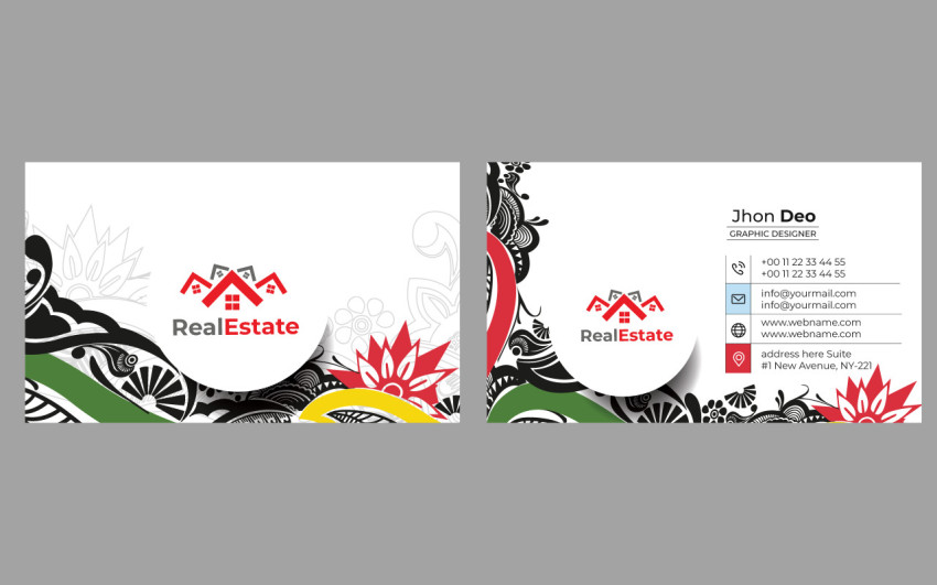 Realsteat  business card design