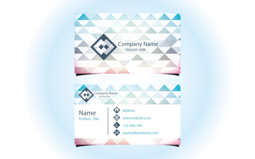 Tagline here business card design