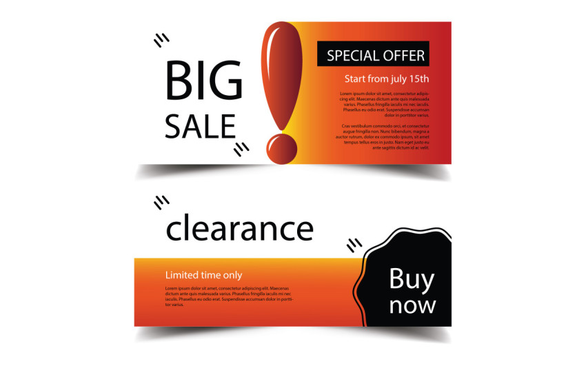 Big sale banner design