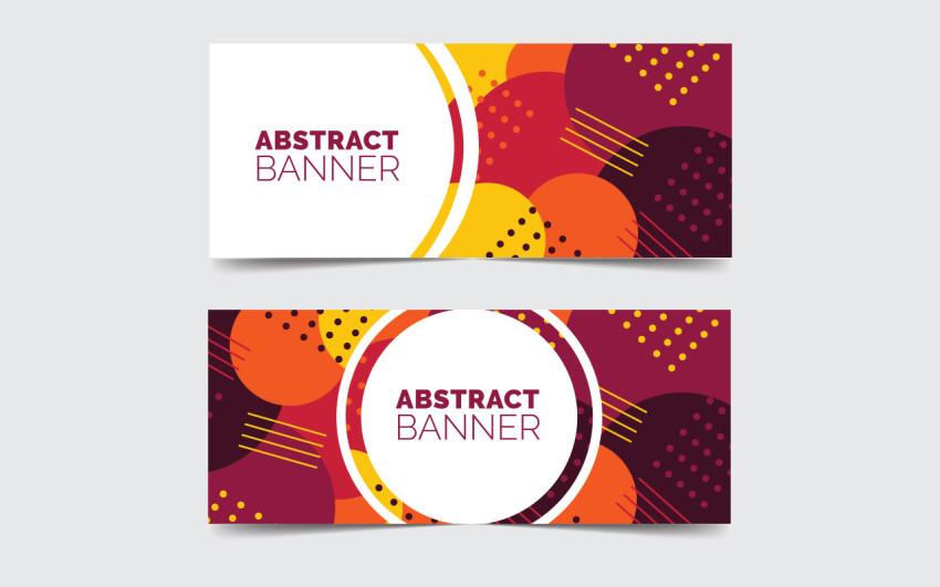 Abstract banner banner design