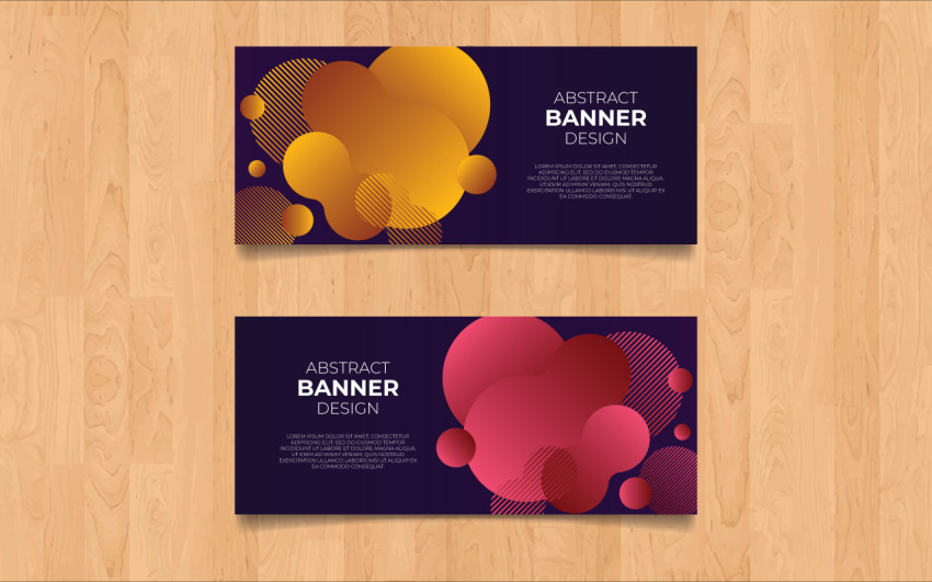 Abstract template design